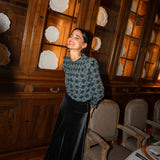 Grey velvet skirt | Amber