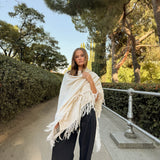 Poncho grande | Blanco
