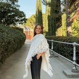 Poncho grande | Blanco