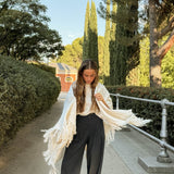 Poncho grande | Blanco