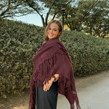 Poncho grande | Granate