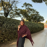 Poncho grande | Granate