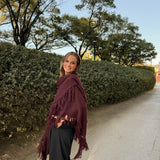 Poncho grande | Granate