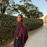 Poncho grande | Granate