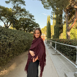 Poncho grande | Granate