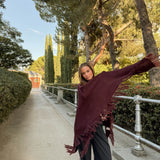 Poncho grande | Granate