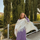 Poncho grande | Blanco