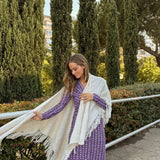 Poncho grande | Blanco