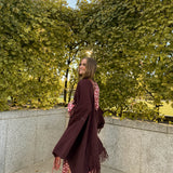 Poncho grande | Granate