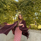 Poncho grande | Granate