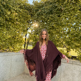 Poncho grande | Granate