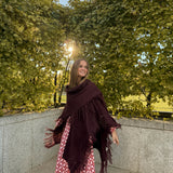 Poncho grande | Granate