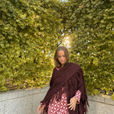 Poncho grande | Granate