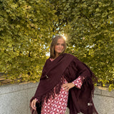 Poncho grande | Granate