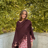 Poncho grande | Granate
