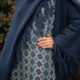 Poncho grande | Azul Petróleo