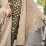 Poncho grande | Beige