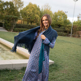 Poncho pequeño | Azul Petróleo