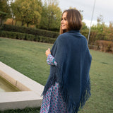 Poncho pequeño | Azul Petróleo