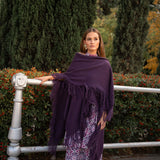 Poncho grande | Berenjena