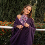 Poncho grande | Berenjena