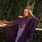 Poncho grande | Berenjena