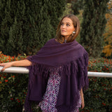 Poncho grande | Berenjena