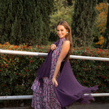 Poncho grande | Berenjena