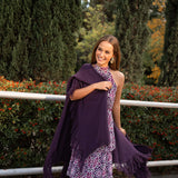 Poncho grande | Berenjena