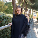 Poncho grande | Azul marino