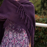 Poncho grande | Berenjena