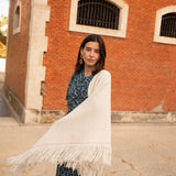 Poncho pequeño | Blanco roto