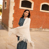 Poncho pequeño | Blanco roto