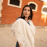 Poncho pequeño | Blanco roto