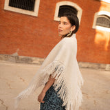 Poncho pequeño | Blanco roto