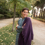 Poncho pequeño | Berenjena