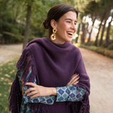 Poncho pequeño | Berenjena