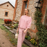 Straight-leg jeans with striped print | Iria