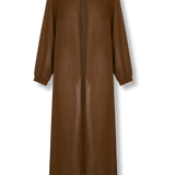Chaqueta de gasa en tono marrón