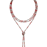 Multi-position Stone Necklace | Red