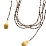 Collar multiposición piedras | Morado