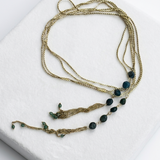 Multi-position chain necklace | Green