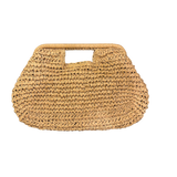 Raffia wallet | Natural