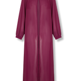 Chaqueta de gasa en tono buganvilla