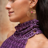 Pendiente flor | Rosa Fresa