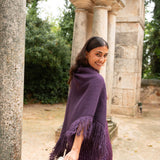 Poncho pequeño | Berenjena