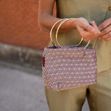 Bolso de invitada estampado | Malva