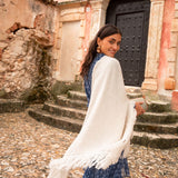 Poncho pequeño | Blanco roto