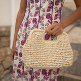 Cartera de rafia | Blanca
