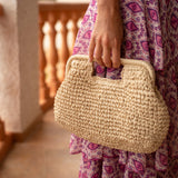 Cartera de rafia | Blanca